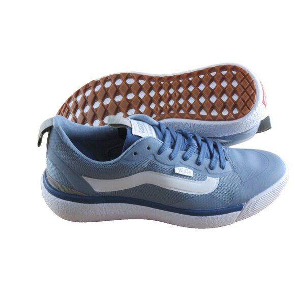 Vans Women's UltraRange Exo Medium Blue White Striped Trail Shoes Size 8 NIB - Picture 2 of 7